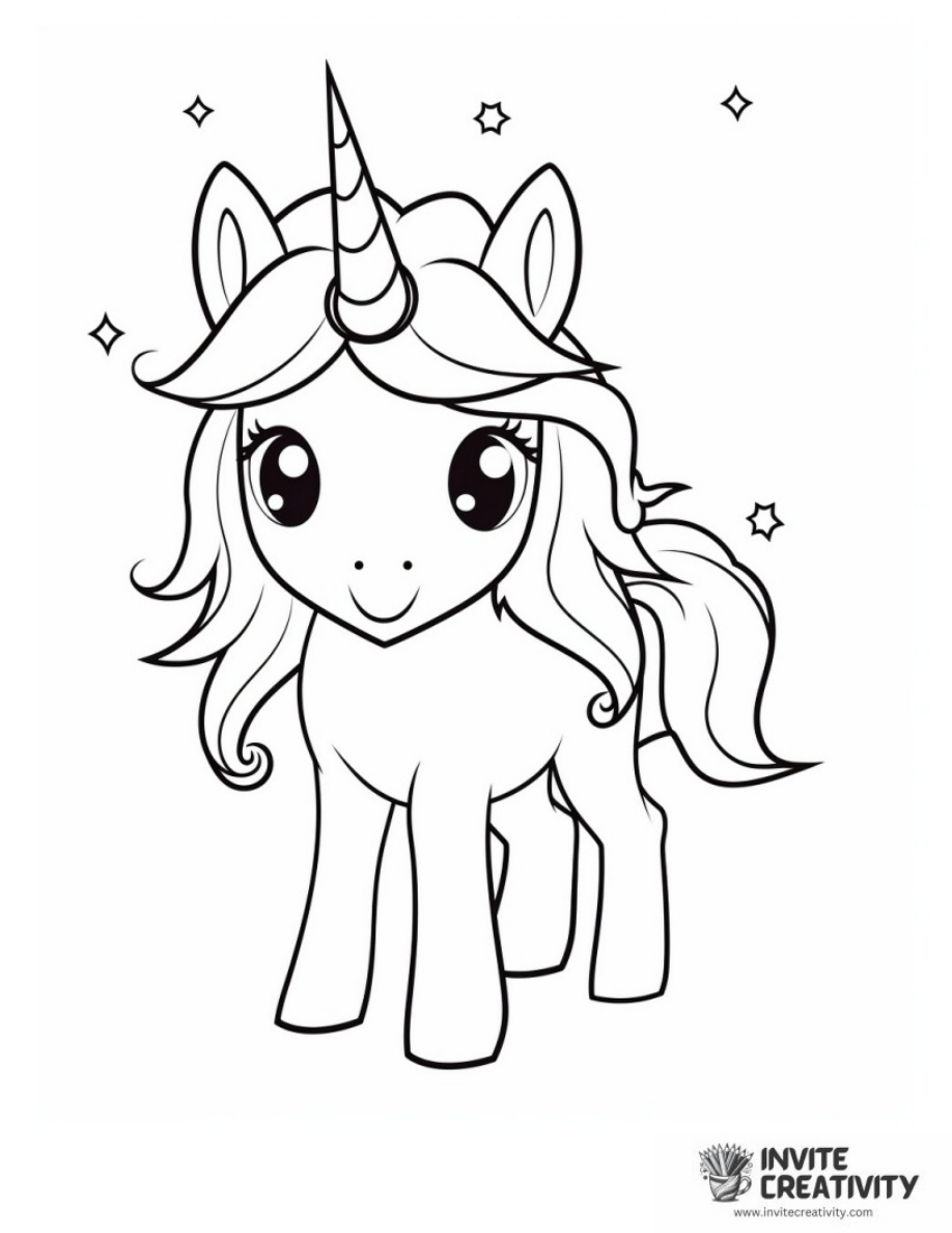 Unicorn Coloring Pages
