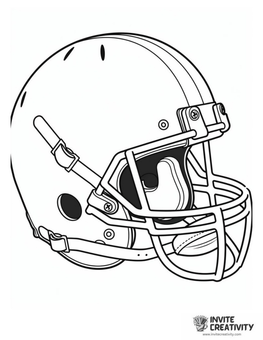 American Football Blank Helmet