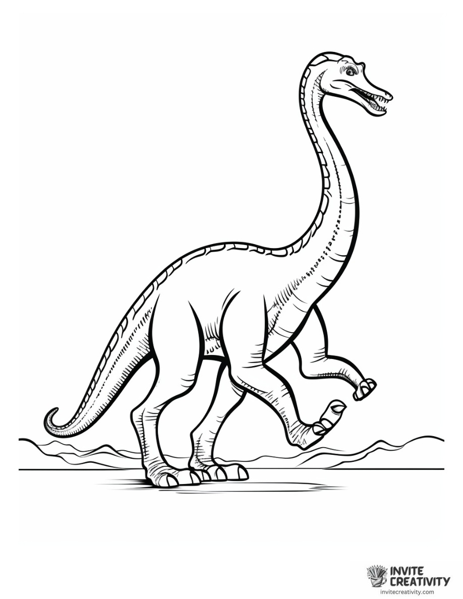 Brontosaurus Coloring Page 1