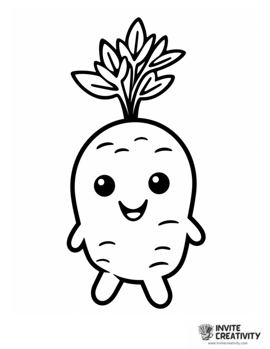 Carrot Coloring Pages