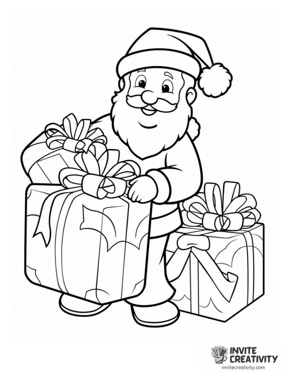 Christmas Santa with Gifts