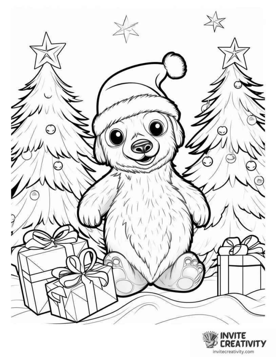Christmas Sloth