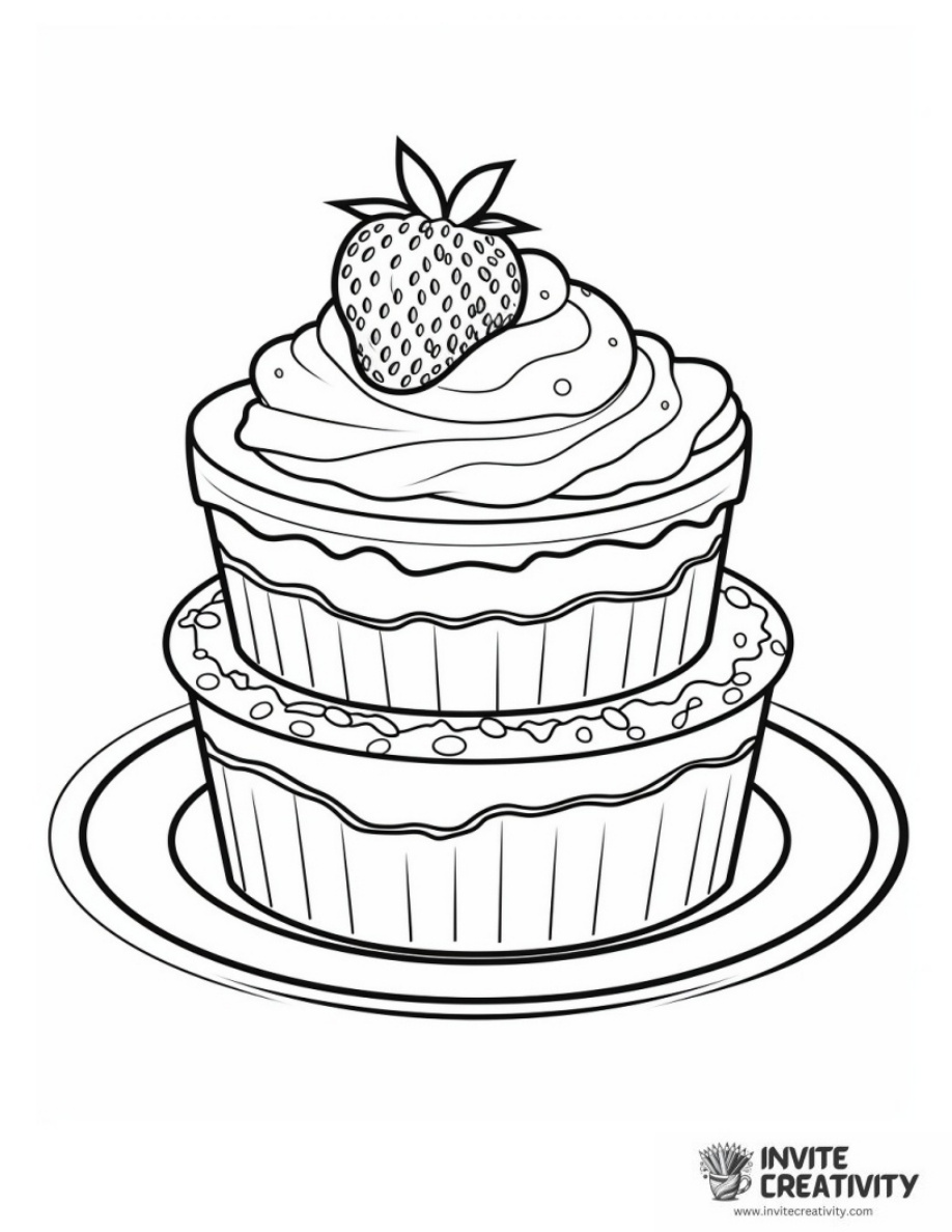 Detailed Dessert Cartoon Style