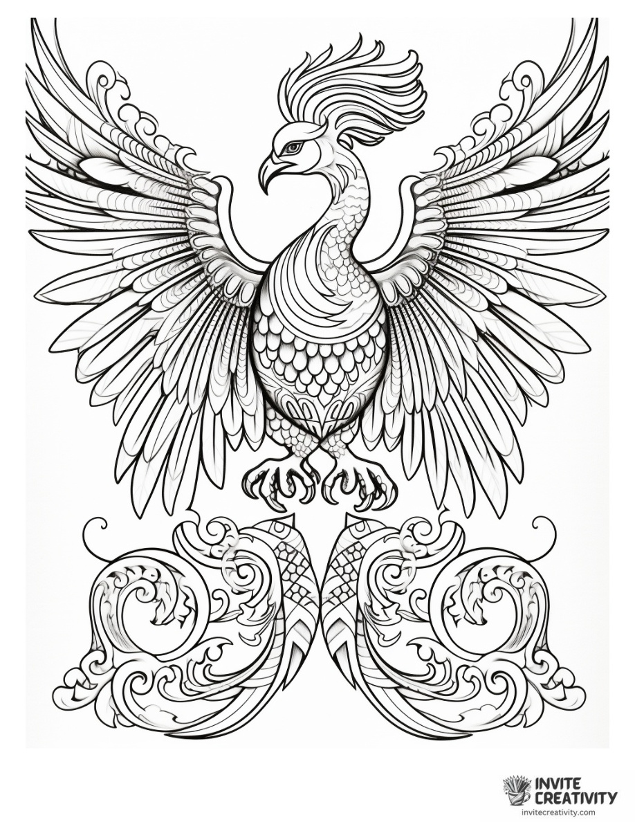 Phoenix Coloring Pages