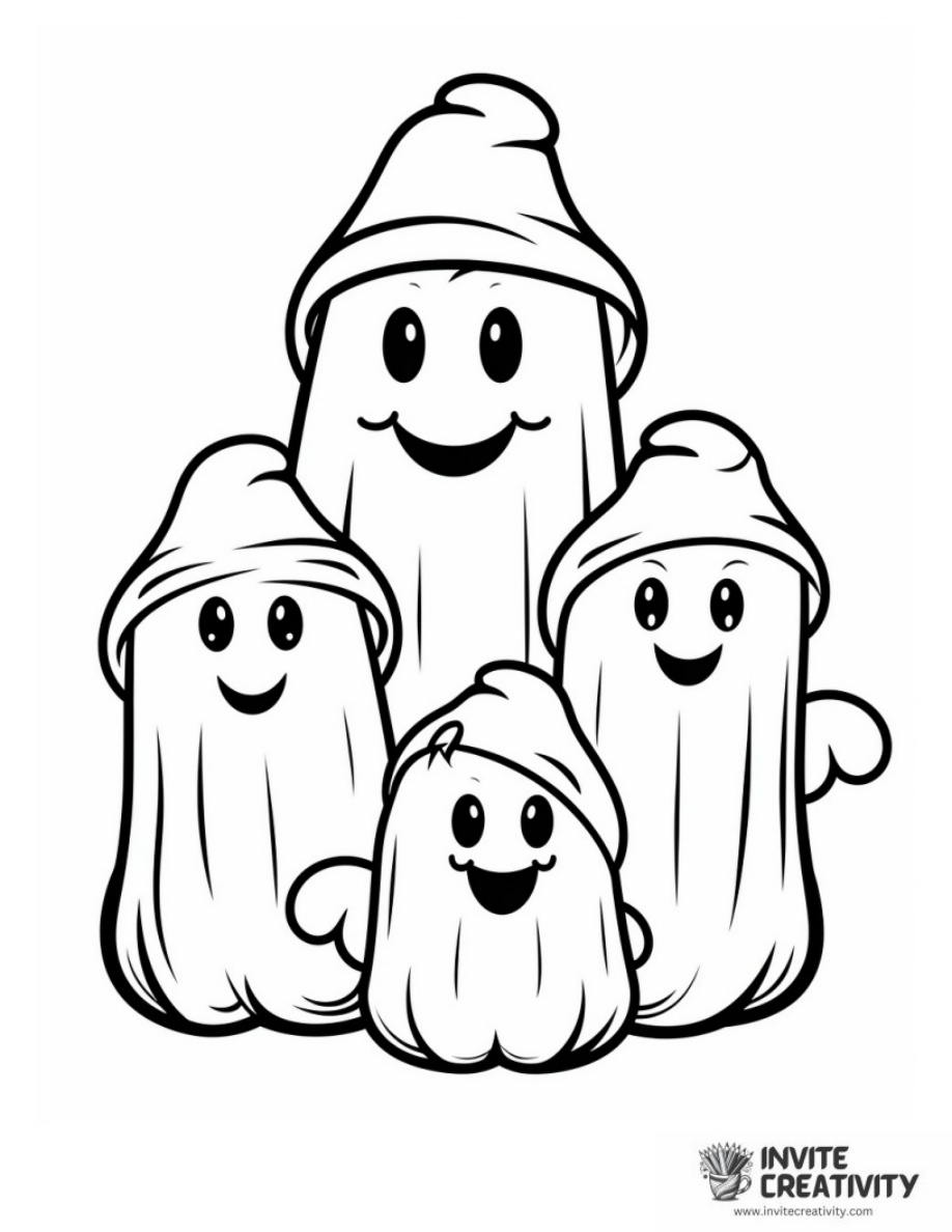 Ghost Coloring Pages
