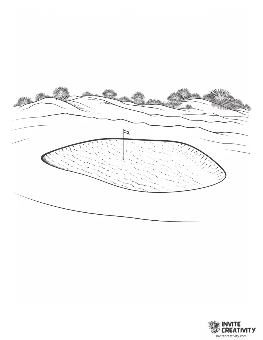 Golf Sand Bunker