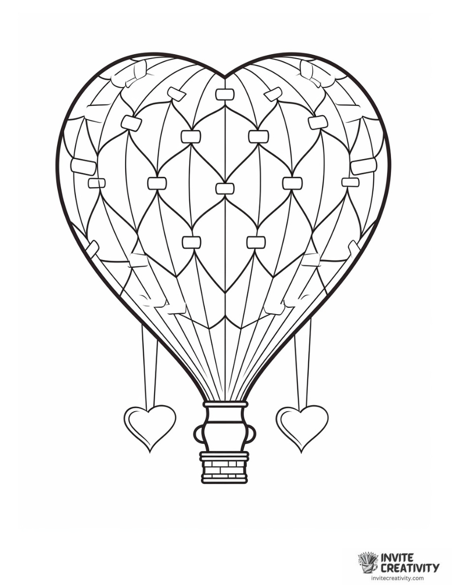 Hot Air Balloon Coloring Pages