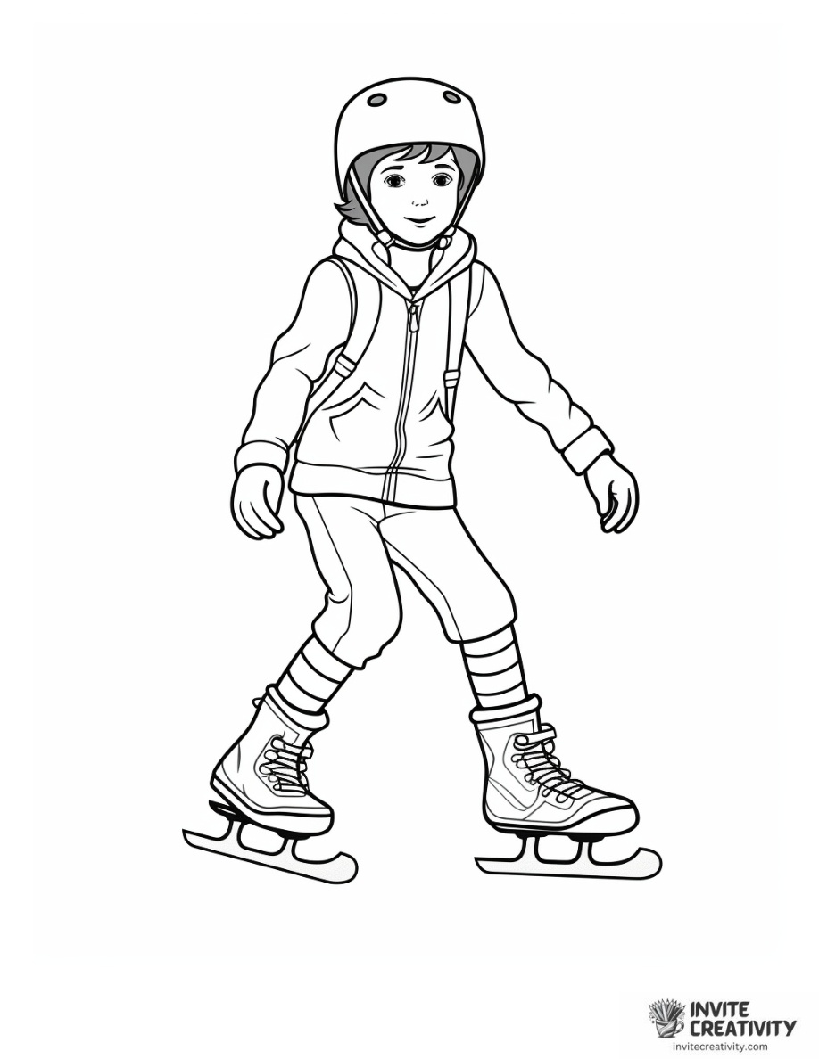 Ice Skating Coloring Pages