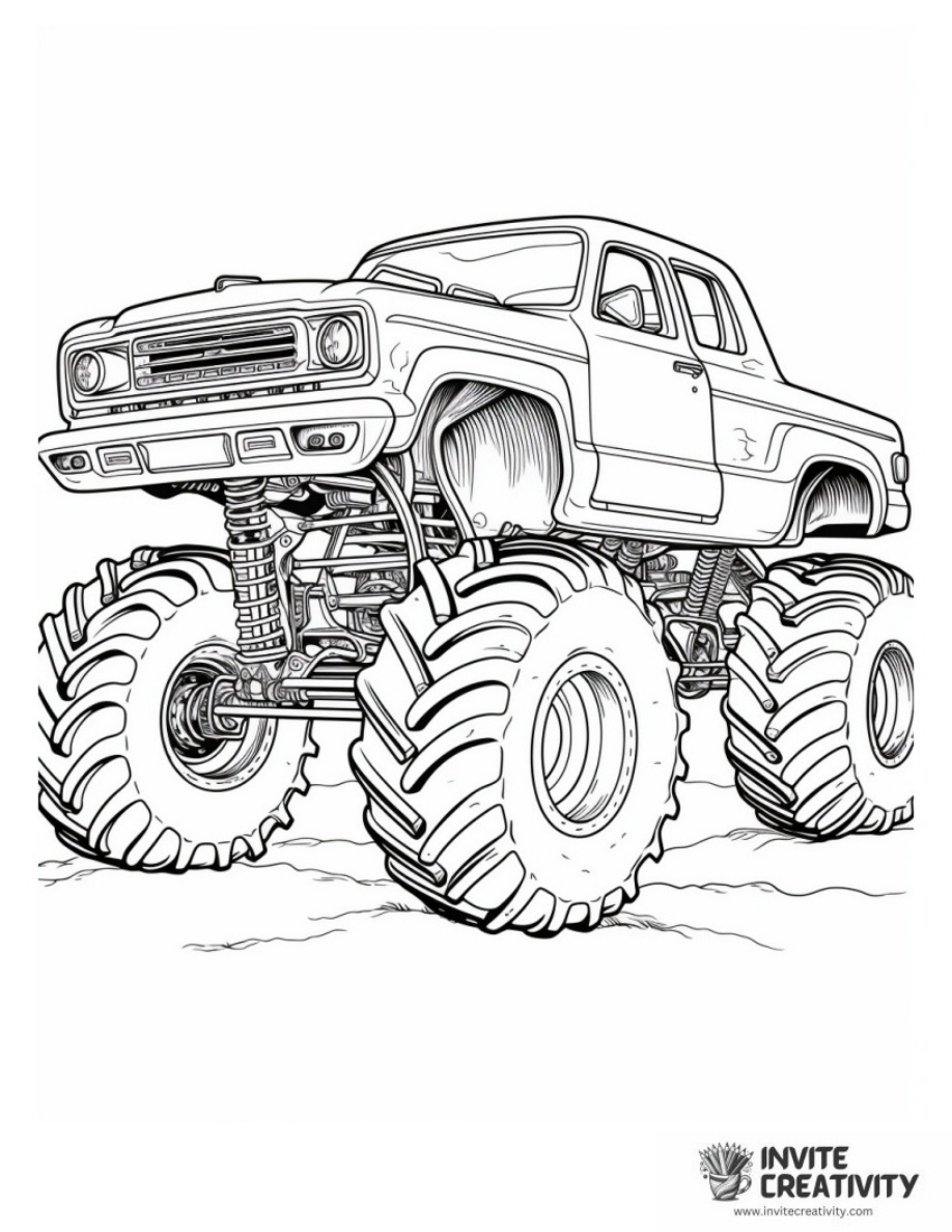 Monster Truck for Preschool Easy