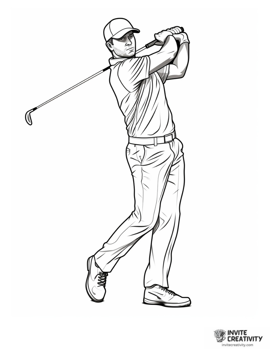 Golf Coloring Pages