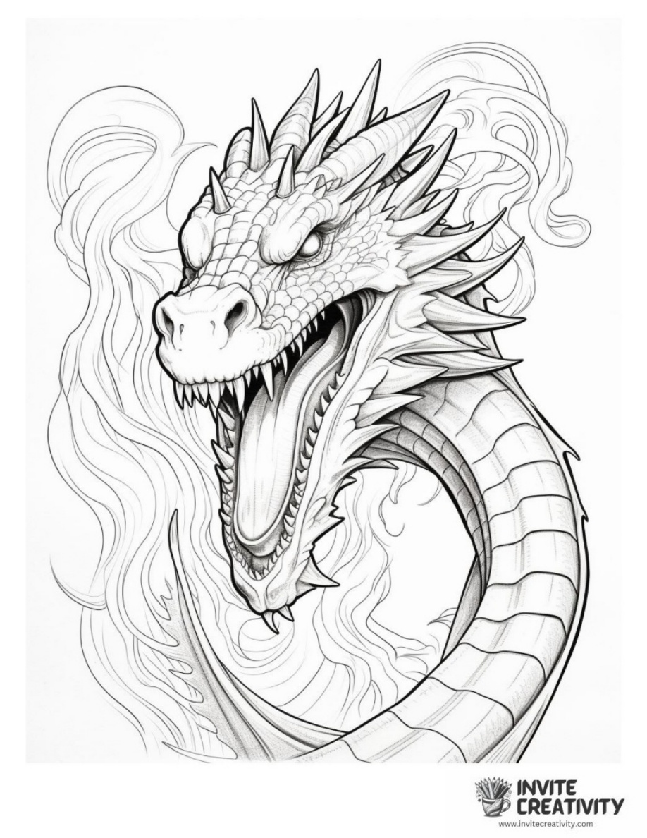 Realistic Fire Breathing Dragon
