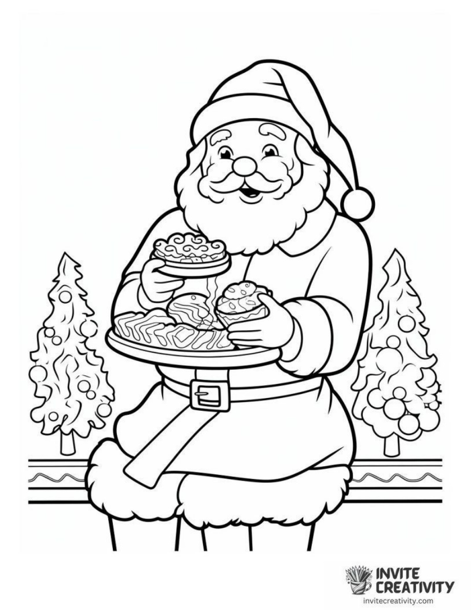 Santa Eating Cookies