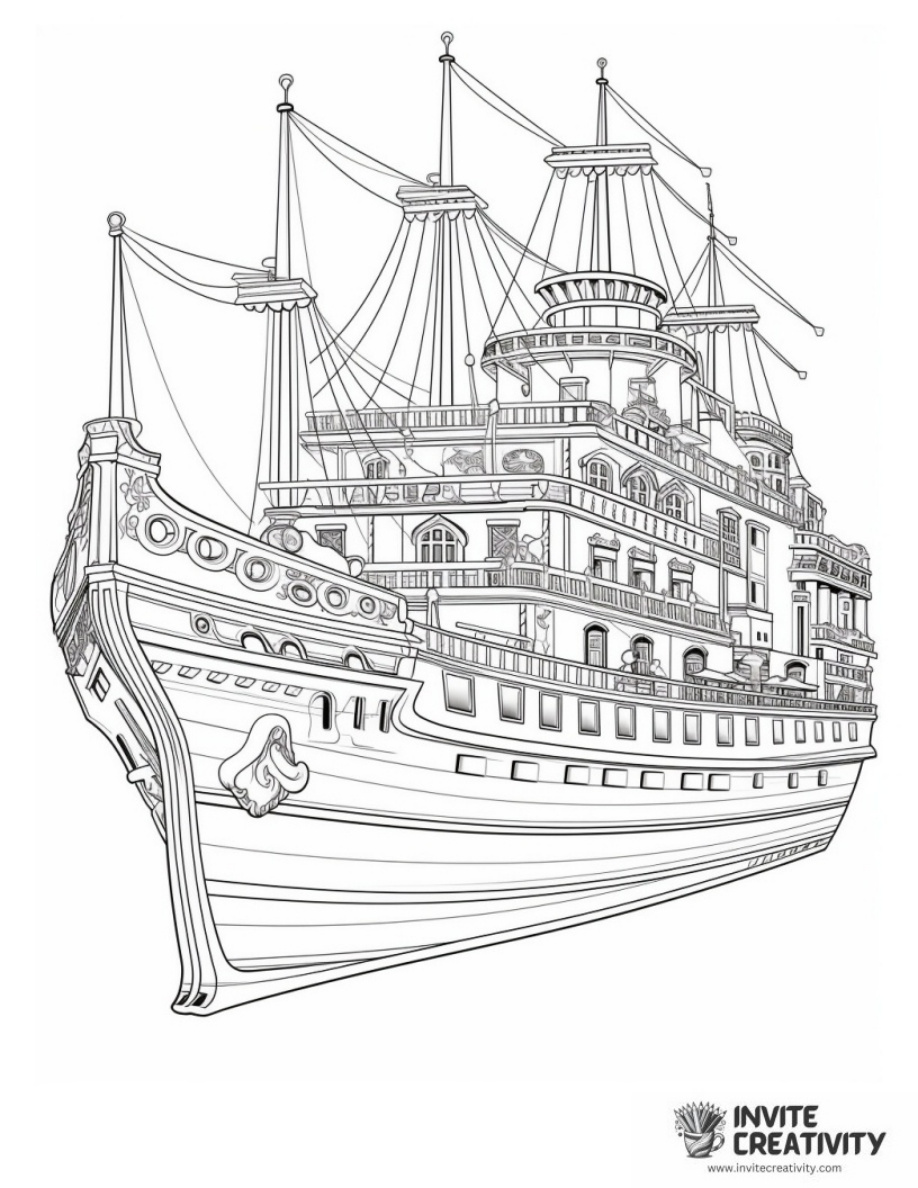 Ship Coloring Pages