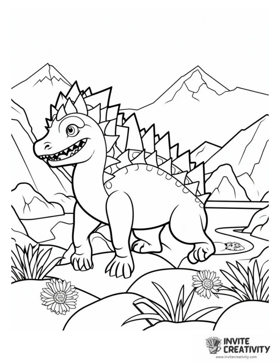 Stegosaurus Coloring Page