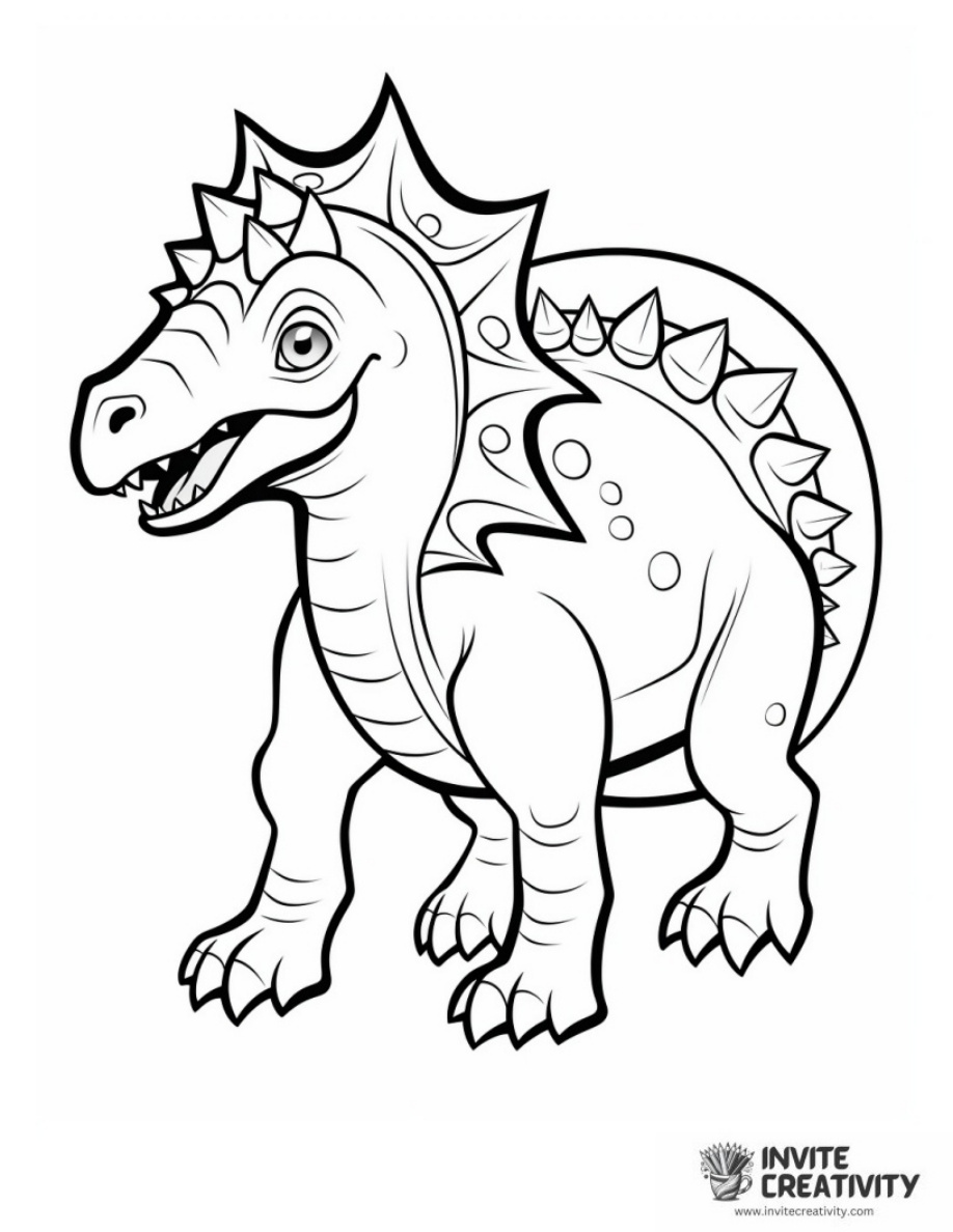 Triceratops Cartoon Easy