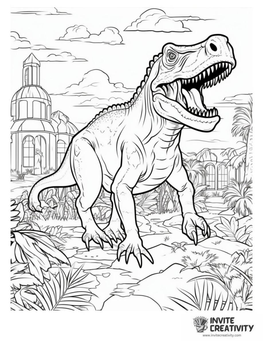 Tyrannosaurus Rex in a Prehistoric Setting