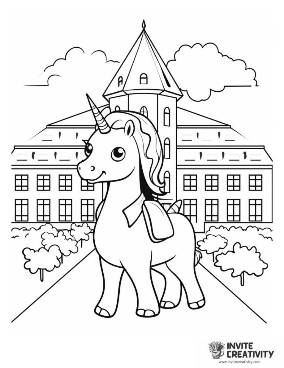 Unicorn at School